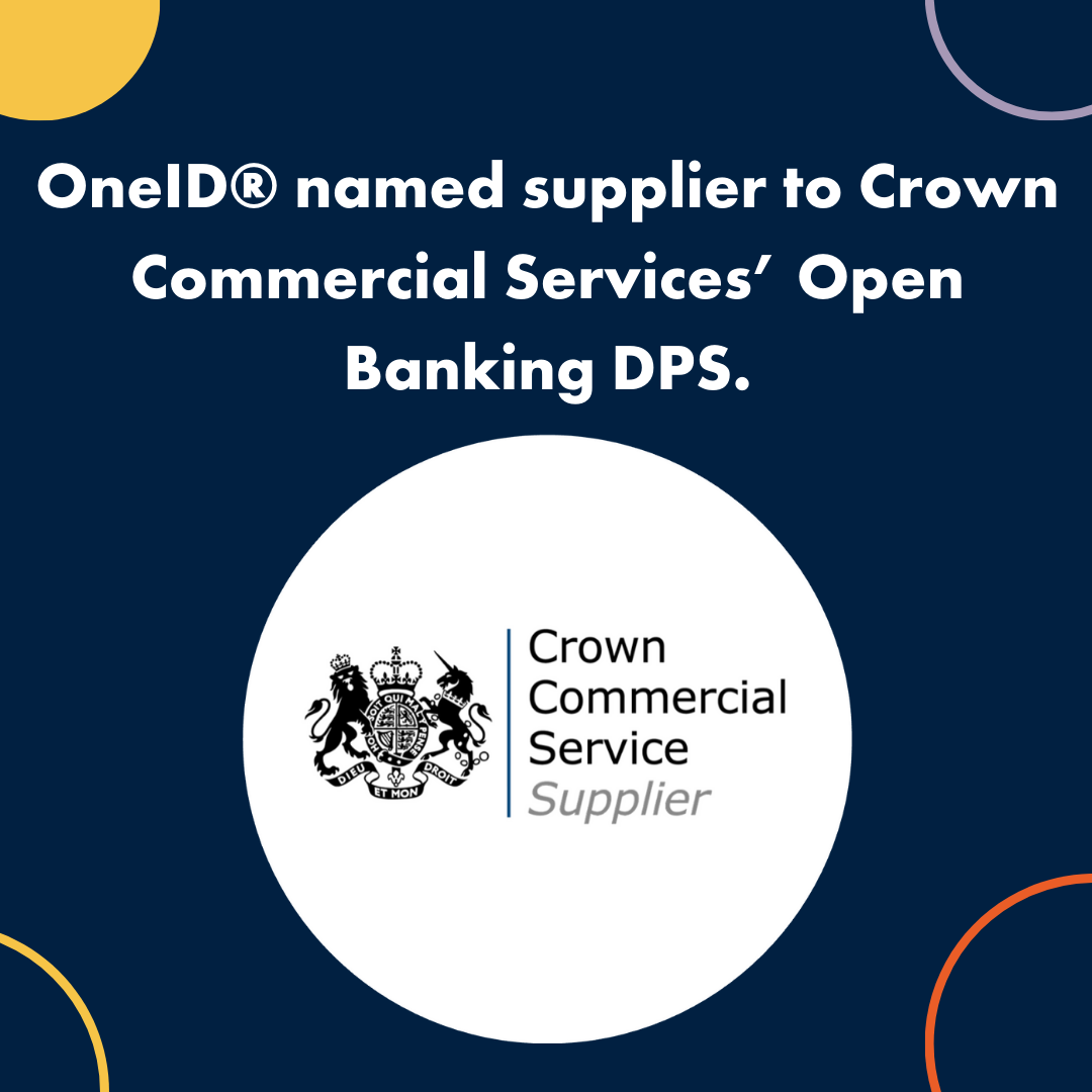 OneID® named supplier to Crown Commercial Services’ Open Banking DPS